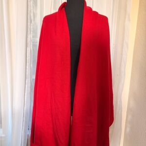 InCashmere Red Cashmere Wrap